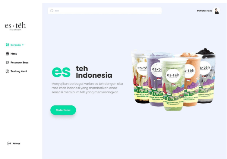 Screenshot of Supply Chain Management — Es Teh Indonesia